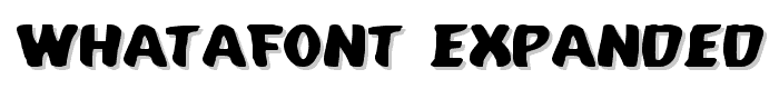 Whatafont Expanded font